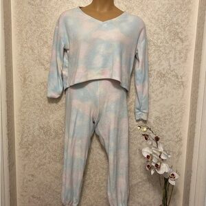 SO Pastel Tie-Dye Pajama Set